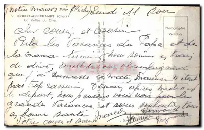 Bruère-Allichamps — A Vale do Cher — Verso