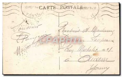 Bourges - Fachada da Catedral — editor desconhecido, n° 201 — Verso