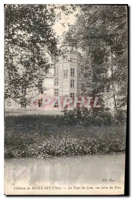 Castelo de MEILLANT (Cher) — Torre do Leão, vista tirada do Parque — ND Phot