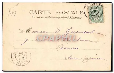 Bourges — Komin Pałacu Jacques-Cœur — Wydawnictwo Auxenfans, N° 6 — Rewers