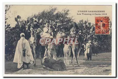 सहारा की ओएसिस — पेरिस में 1909 में तौरेग — अदृश्य प्रकाशक