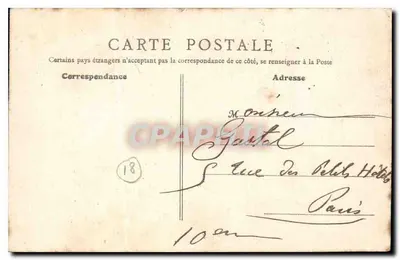 Bourges — Zamek Wody — wydawca G.E. Paris, nr 35 — Rewers