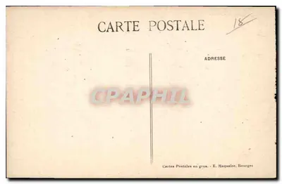 Bourges — Wnętrze katedry, Drzwi do krypty z wąsami XV wieku — E. Maquaire, Bourges — Rewers