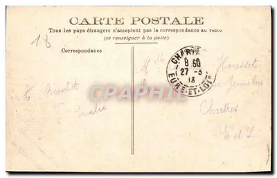 Bourges — Katedra — Widok z południa — Rewers
