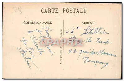 Versailles — A Colunata no dia das Grandes Águas — L.R. n°42 — Verso