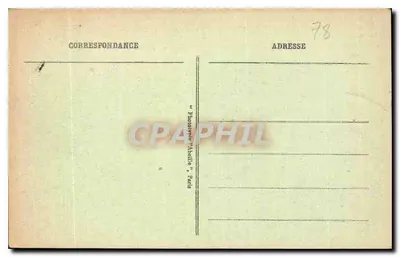 St-GERMAIN-en-LAYE - Zamek (XVI wiek) widziany z parteru — Siedziba Delegacji Austriackiej na Konferencji Pokojowej, podpisanej 10 września 1919 — Rewers