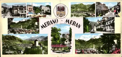 Merano - Meran — vista panorâmica e sites turísticos — Ed. Bolliera, Vercelli, n° 774