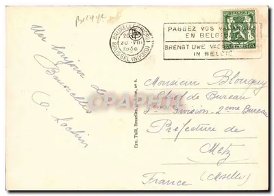 Bruxelles - La Grand'Place — editore Em. Thill, Bruxelles, n° 6 — Verso