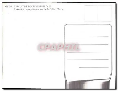 Góry Loup — Trasa Górz Loup — Côte d'Azur, wydawca GL 20 — Rewers