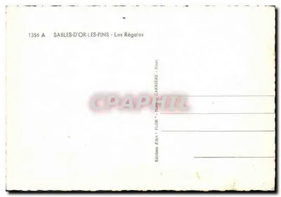 Sables-d'Olr-Pins — Regaty — Éditions d'Art Flor — Rewers