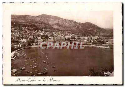 Monte-Carlo visto de Mônaco — vista aérea — Rella