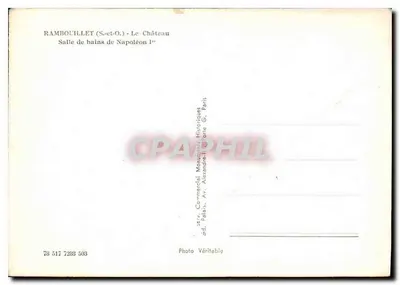 Rambouillet (S.-et-O.) - O Castelo - Sala de Banho de Napoleão I — Verso