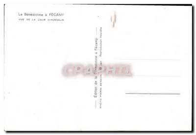 Cour d'Honneur da Abadia Beneditina em Fécamp — Edição da Beneditina em Fécamp — Verso