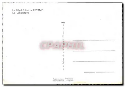 Laboratorium Abbatii Benedyktynów w Fécamp — Wydawnictwo Benedyktynów w Fécamp — Rewers