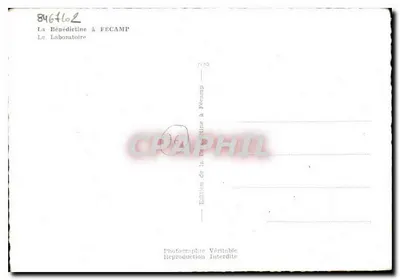 Laboratorium w Fécampie — La Bénédictine — Wydawnictwo La Bénédictine w Fécampie — Rewers