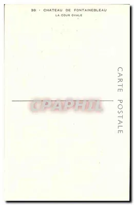 Castelo de Fontainebleau — A Cour Ovale — n°38 — Verso