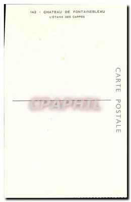 Château de Fontainebleau — L'Étang des Carpes — Postkaart n°142 — Achterkant