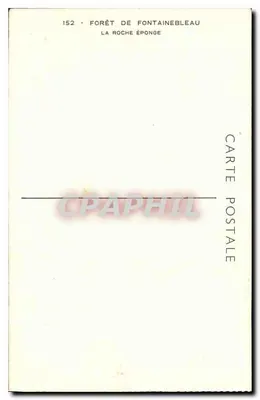 Floresta de Fontainebleau — La Roche Éponge — n°152 — Verso