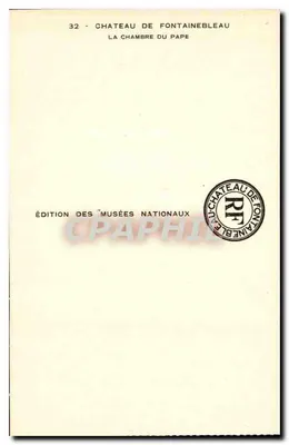 Chambre du Pape — Château de Fontainebleau — Édition des Musées Nationaux n°32 — Verso