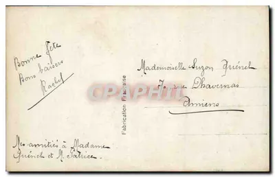 महिला का चित्र — 1920 के युग — ब्लेवेट पेरिस नंबर 454 — पीछे