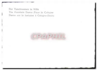 Fontanna tańcząca w Kölne-Deutz — Der Tanzbrunnen in Köln — Rewers