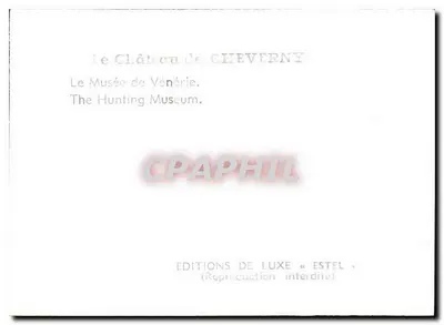 O Castelo de Cheverny — O Museu de Caça — Edições de Luxo « Estel » — Verso