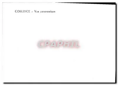 Coblence - Vista panorâmica — editor não identificado, número de série não visível — Verso