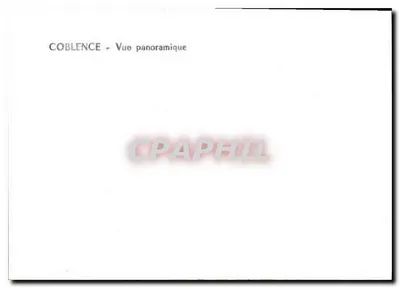 Coblence - Vista panorâmica — n° de série non visible — Verso