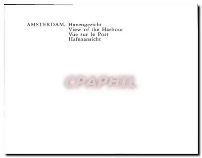 Amsterdam, Havengezicht — Vista del porto — Verso