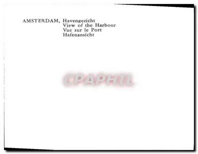 Amsterdam — View do porto — sem editor ou número de série visível — Verso