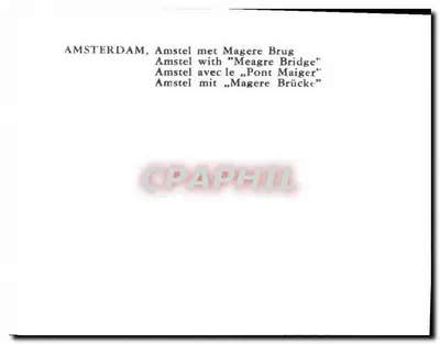 Amsterdam, kanał Amstel z mostem Maiger — Rewers