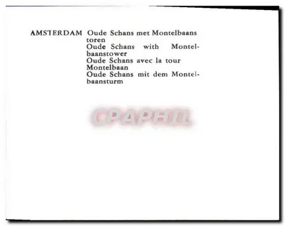 Amsterdam — Oude Schans z wieżą Montelbaans — Rewers