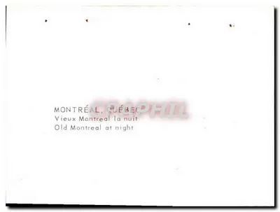 Stare Montreal w nocy — Vieux Montréal la nuit — wydawca nieodczytalny — Rewers
