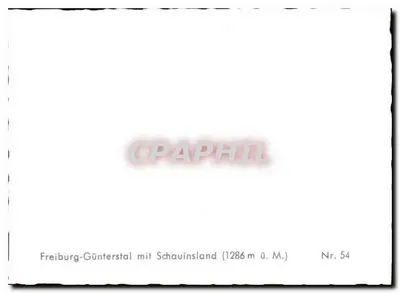 Freiburg-Günterstal com Schauinsland (1286 m acima do nível do mar) — Nr. 54 — Verso