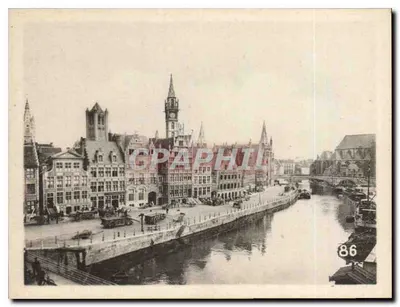Vista do canal de Grâce em Gand — número de série 86