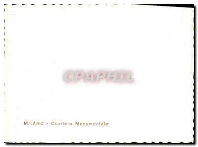 Milano - Cimitero Monumentale — Statua Piedadzi — Wydawca nieznany, numer serii nie widoczny — Rewers