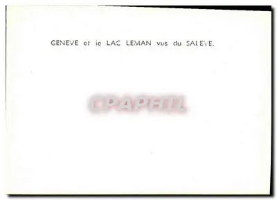Genewa i jezioro Leman widziane z Salève — widok z lotu — Rewers