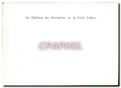 O Castelo do Monnetier e o Pequeno Salève — vista panorâmica — editor não visível — Verso