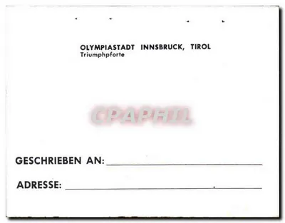 Triumphbogen Innsbruck — editor Werner Lohmann, série Plastichrome® — Verso