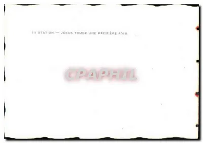 III Stacja — Jezus upada pierwszy raz — Rewers