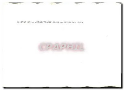 IX. Stacja — Jezus upada trzeci raz — Rewers