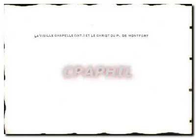 A Velha Capela (int.) e o Cristo do P. de Montfort — Verso
