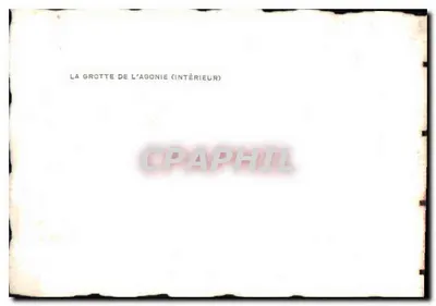 Jaskinia Agonii (wewnętrzna) — scena Anuncjacji — wydawca nieznany — Rewers
