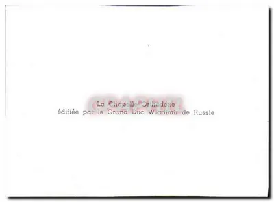Capela Ortodoxa — construída pelo Grande Duque Wladimir da Rússia — — Verso