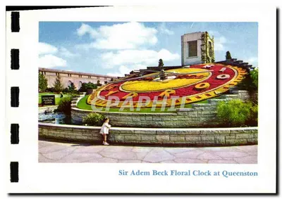 Relógio floral Sir Adam Beck em Queenston — editor não identificado, número de série não visível