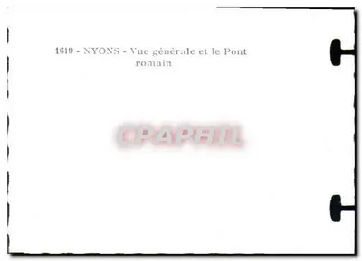 Nyons — Vista geral e o Ponte romano — 1619 — Verso
