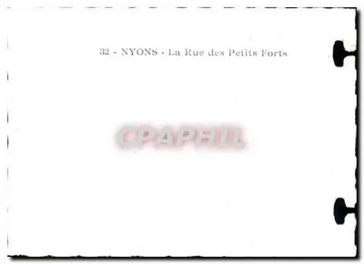 Nyons - A Rua dos Pequenos Fortes — vista de rua pavimentada com escada — n°32 — Verso