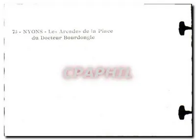 Nyons — As Arcadas da Place do Dr. Bourdongle — Verso