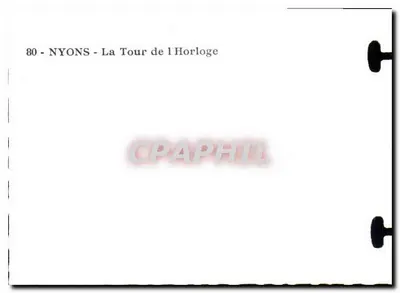 Nyons - Torre da Hora — n° 80 — Verso