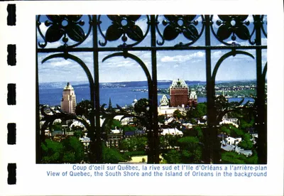 Vista de Quebec — rio Saint-Laurent e ilha de Orleães